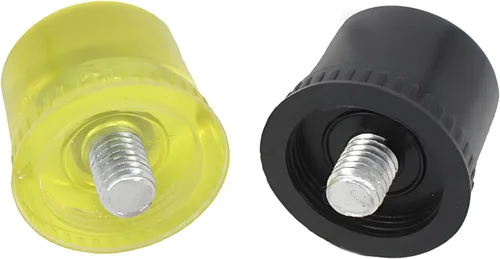 Miniatura 8 de Martillo de mazo de goma pequeño – 1.18 pulgadas (1.181 in), cabeza de goma y plástico de doble cara ligera Agarre ergonómico antideslizante