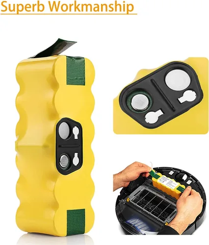 Miniatura 4 de ANTRobut 4500mAh 14.4V NI-MH Batería de repuesto para iRobot Roomba R3 500 600 700 800 900 Series Robot Aspirador (con piezas de repuesto roomba)