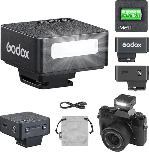 Godox iM20 Mini Flash 5 niveles de potencia 440 Full Power IM 20 flash de cámara pequeña Speedlite para Canon/Fuji/Sony zve10/Sony