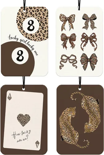 Miniatura 14 de Black Bows - Ambientador occidental para automóvil, 4 piezas, Let's Go Girls Cowgirls Western accesorios para colgar para automóvil, decoración
