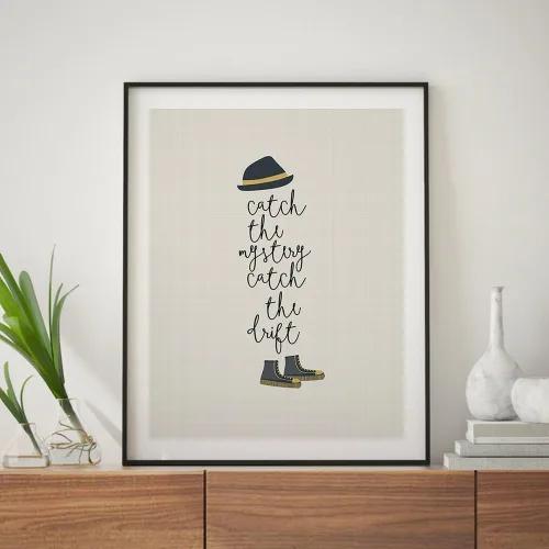 Miniatura 5 de Song Lyric - Arte para pared, arte musical abstracto retro de mediados de siglo, regalo para papá y marido, póster para dormitorio de apartamento