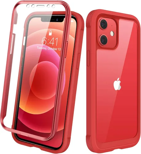 Miniatura 67 de Diaclara - Funda compatible con iPhone 11, carcasa resistente de cuerpo completo con protector de pantalla integrado sensible al tacto y Transparente