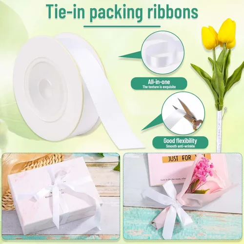 Miniatura 2 de PAXCOO Cinta floral y alambre, kit de arreglo de cinta florista y alambre floral con cinta blanca, pasador de botonero, cortador para ramos, Verde