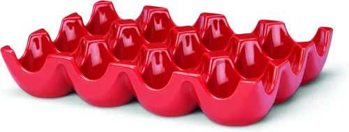 Miniatura 15 de Rachael Ray Bandeja/Soporte para huevos de cerámica de esmalte sólido, 12 tazas, gris oscuro