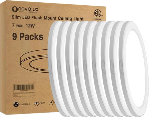 Miniatura 20 de Lámpara de techo de montaje empotrado de 5 pulgadas, regulable, luz de techo LED blanca de 5000 K, lámpara de techo redonda ultrafina para 2-Blanco