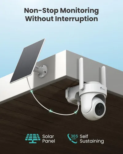 Miniatura 6 de Cámaras de seguridad 4K inalámbricas para exteriores, sin suscripción, sistema de cámaras de seguridad PTZ de 360°, concentrador de almacenamiento