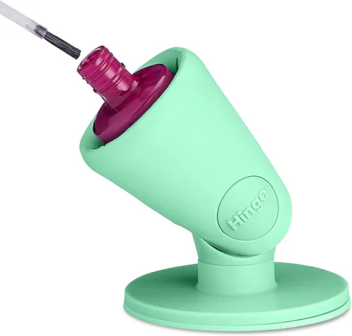 Miniatura 10 de tweexy Soporte para frasco de esmalte de uñas con bisagra a prueba de vuelcos Soporte antiderrame para esmalte de uñas, inclinado, succión de Blush