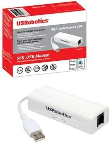 Miniatura 2 de US Robotics USR5637 56K Controlador USB Dial-Up Módem de fax externo con voz
