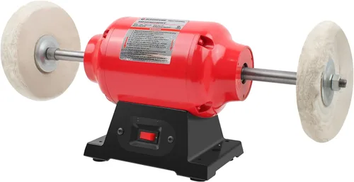 Miniatura 8 de BLACKCUBE Motor Pulidor de Banco con Ruedas de Pulido Dobles de 8 Pulgadas, Máquina Pulidora de Sobremesa para Joyería, Metal, Madera, Plástico