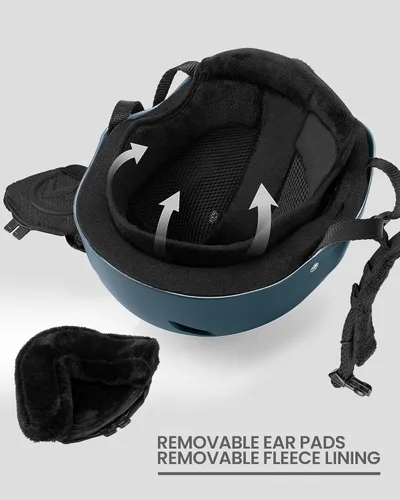 Miniatura 4 de OutdoorMaster Kelvin - Casco de esquí y snowboard para hombres, mujeres y jóvenes Azul oscuro