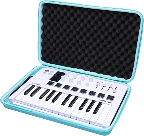 Miniatura 9 de LTGEM - Funda compatible con controlador MIDI universal Arturia MiniLab 3, color negro (solo funda)
