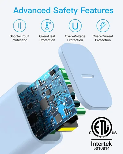 Miniatura 3 de AISNI Cargador para iPhone de carga rápida, paquete de 4 unidades de 20 W PD USB C con cable de carga rápida de 6 pies certificado MFi para iPhone