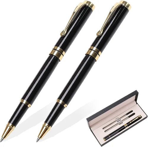 YIVONKA Bolígrafos de lujo, el mejor juego de regalo para hombres y mujeres, profesional, ejecutivo, oficina, bonitos, caja de regalo, bolígrafo 2
