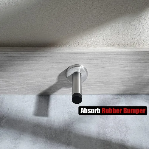 Miniatura 6 de JQK Tope de puerta, acero inoxidable 304 de grosor de 0.039 pulgadas (0.039 in), amortiguador de sonido, tope de puerta, protetor, 2 unidades, Punta