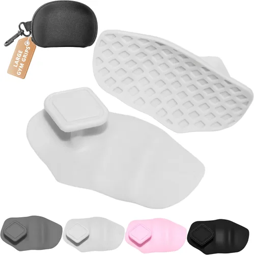 Miniatura 10 de Agarres de silicona para levantamiento de pesas, guantes de entrenamiento alternativos para hombres, agarre antideslizante para entrenamiento
