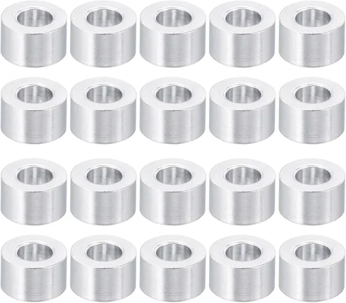 Miniatura 12 de PATIKIL Espaciador de aluminio M4, paquete de 20 unidades de 0.165 in de diámetro interior x 0.315 in de diámetro exterior x 0.157 in de largo