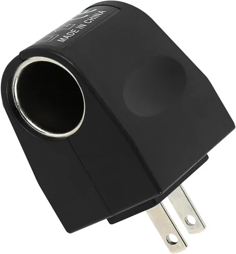 Convertidor universal de CA a CC, DC 12V 500mA encendedor de cigarrillos de coche a adaptador de toma de corriente, adaptador hembra de CA a CC para