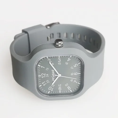 Miniatura 4 de Reloj cuadrado para mujer, 24 horas, 3 manecillas, fácil de leer, para enfermeras, estudiantes de medicina, profesores, médicos, colorido