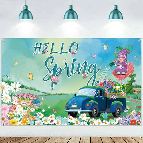 Miniatura 11 de Moukeren Decoraciones de telón de fondo de Pascua con texto en inglés «He is resucitado», pancarta de fotografía con cruz de Jesús, fondo de flores