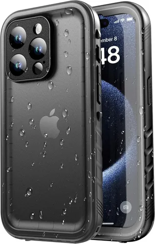 SPORTLINK Funda para iPhone 15 Pro Max, IP68 resistente al agua, protección militar, cuerpo completo, resistente, a prueba de golpes, sellado 360, a