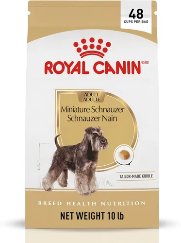 Royal Canin Breed Health Nutrition - Alimento seco para perros adultos Schnauzer miniatura, bolsa de 10 libras