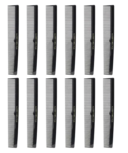 Miniatura 12 de Allegro Combs Juego de 420 peines para el cabello, 12 unidades, peluquero de goma de nitrilo, bolsillo y peines de peinado para estilistas, gris