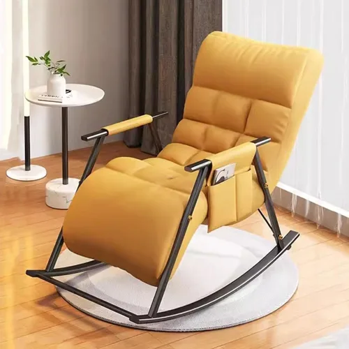 Miniatura 15 de Mecedora reclinable ajustable para balcón y patioSilla moderna para exteriores para sala de estar y ocio, muebles cómodos de relajación, marco