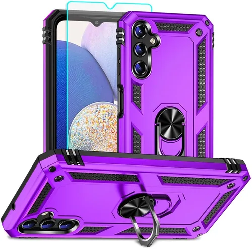 Miniatura 19 de Funda para Samsung Galaxy A12, Samsung A12 con protector de pantalla HD, [grado militar de 16 pies probada en caídas], anillo protector a prueba