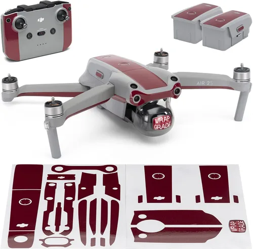 Miniatura 18 de WRAPGRADE Funda compatible con DJI Air 2S Color de acento B (Airforce Silver)
