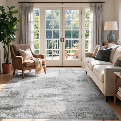 Miniatura 59 de Alfombra de pasillo lavable de 2 x 6 pies, antideslizante, de pelo bajo, alfombra de área de cocina, alfombra suave y larga para entrada, alfombra