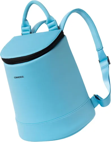 Miniatura 10 de Corkcicle EOLA Mochila enfriadora, bolsa aislante impermeable y a prueba de fugas, perfecta para vino, cerveza y bolsas de hielo Verde mar