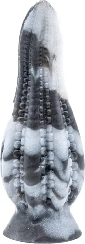 Miniatura 7 de Dakken - Consolador con ventosa de tentáculo, diseño de mármol negro/blanco, hecho a mano en los Estados Unidos, juguetes sexuales para adultos (XL)
