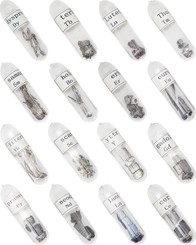 Miniatura 10 de Tabla Periódica de Elementos Reales, 99.99% de Pureza, Sellada en Tubo de Vidrio, para Regalo, Enseñanza, Exhibición, Colección, 68 Piezas