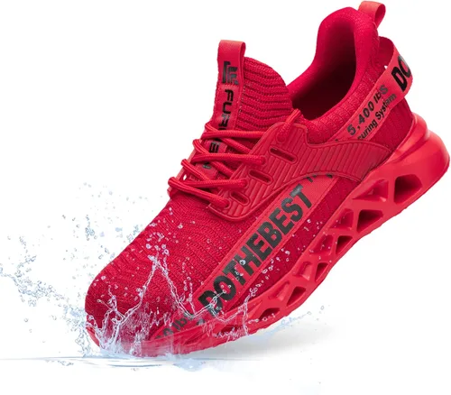 Miniatura 65 de Furuian - Tenis con punta de acero para hombres y mujeres, zapatos de seguridad ligeros, cómodos, a prueba de pinchazos, zapatos de trabajo
