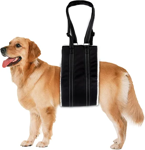 Miniatura 7 de Arnés de elevación ajustable para perro, arnés portátil para patas traseras para perros mayores, lesionados, discapacitados después de una cirugía