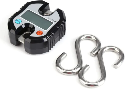 Miniatura 5 de Mini báscula digital de grúa pequeña báscula de grúa en forma de S 3307lbs1102lbs de doble precisión con pantalla LCD báscula electrónica portátil