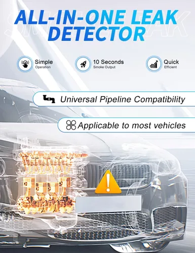 Miniatura 8 de Detector de fugas de máquina de humo automotriz - Probador de humo EVAP de vacío de 12 V CC con bomba de aire incorporada para sistemas de tuberías