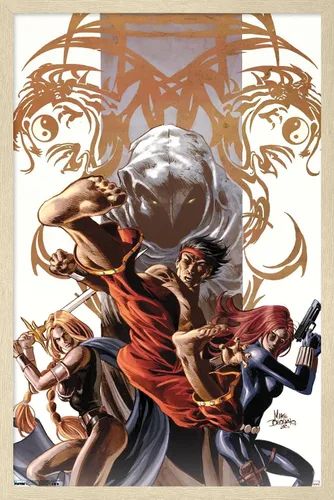Miniatura 7 de Trends International Marvel Comics - Póster de pared Secret Avengers #7, 14.725 x 22.375 pulgadas, versión enmarcada de madera de granero