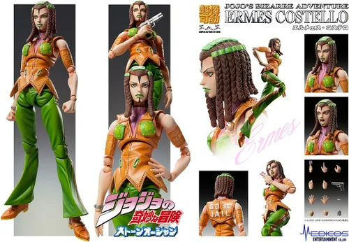 Miniatura 2 de Medicos JoJo's Bizarre Adventure: Parte 6 - Stone Ocean: Hermes Costello Super Action Statue
