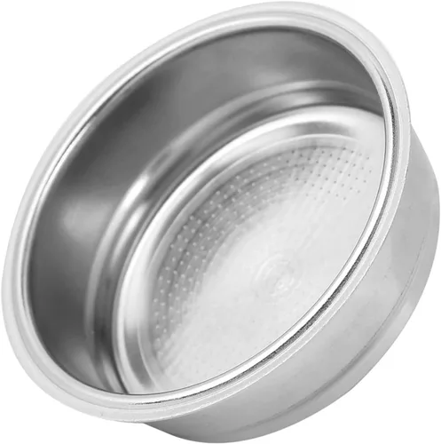 Miniatura 5 de Filtro no presurizado de 2.008 in, cesta de filtro para máquina de café, cuenco de filtro reutilizable de acero inoxidable, cesta individual