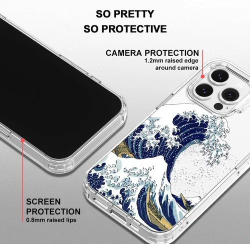 Miniatura 4 de MOSNOVO - Funda para iPhone 13 Pro, protección Buffertech de grado militar contra caídas (6.6 pies), antidesprendimiento, poliuretano termoplástico