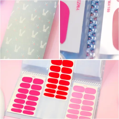 Miniatura 4 de Álbum de recolección de 120 ranuras para tiras de esmalte de uñas, envolturas completas para uñas de los pies, carpetas de almacenamiento vacías