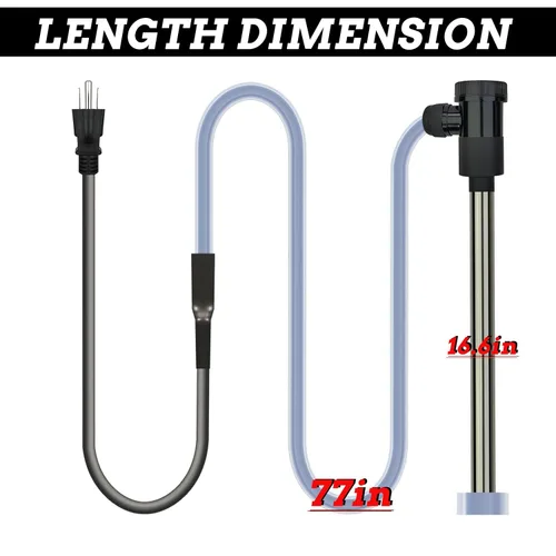 Miniatura 4 de Calentador de agua de inmersión 316SS para piscina sobre el suelo de 2000 W con temporizador WiFi y control de temperatura, calentador sumergible