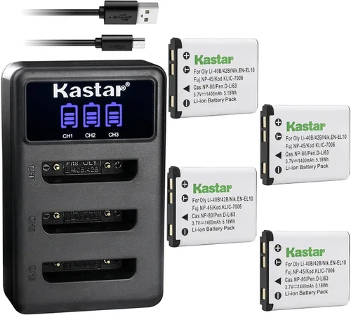 Miniatura 7 de Kastar Cargador de batería LCD triple USB compatible con Slimline Super Slim X8, XS-10, XS-4, XS-40, XS-400, XS-4000, XS-7, XS-70, XS-8, XS-80