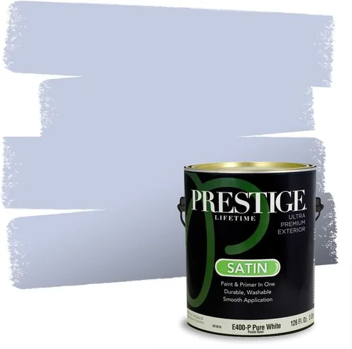Miniatura 68 de Prestige Paints. - Base y pintura para exteriores en un solo galón, 1 galón. plano, comparable con Sherwin Williams Topsail. SW159-azul hechizante.