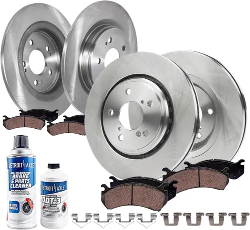 Miniatura 25 de Detroit Axle - Kit de freno para Ford 2022-2023 Maverick Rotores de freno de disco de cerámica con repuesto de hardware: rotores delanteros de 12.80