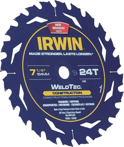 Miniatura 4 de IRWIN Tools MARATHON - Hoja de sierra circular inalámbrica de carburo, 6 1/2 pulgadas, 18T (14020)