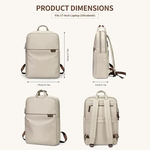 Miniatura 6 de GOLF SUPAGS Mochila de viaje para laptop para mujer, antirrobo, delgada, duradera, bolsa de libros para computadora de negocios, bolsa