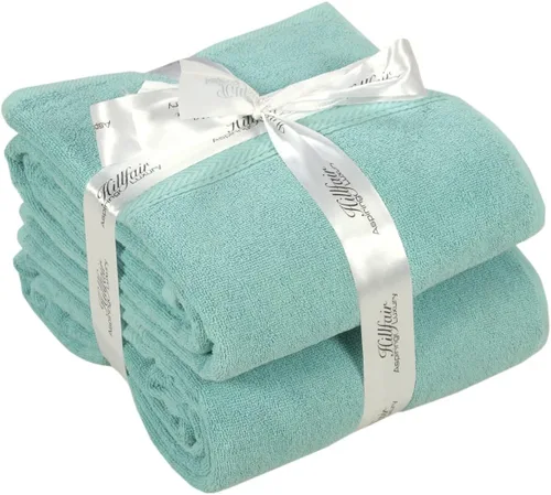 Miniatura 25 de HILLFAIR 600 GSM- 40 x 80 pulgadas- 100% algodón juego de 2 toallas de baño XXL extragrandes- suaves altamente absorbentes toallas de baño jumbo