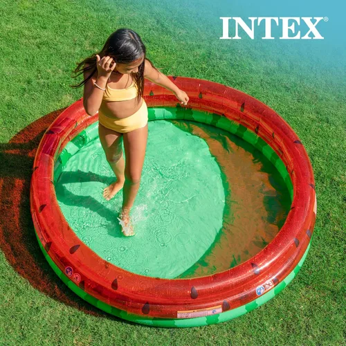 Miniatura 3 de Intex Piscina de sandía inflable redonda de 66 pulgadas para niños de 2 años en adelante